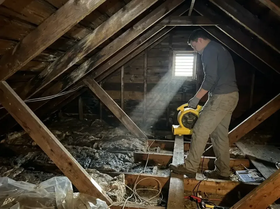 attic-water-damage-drying-proc-007 — frequently asked questions, Emergency Water Extraction & 24/7 Flood Response in Bonney…